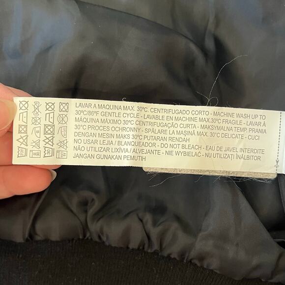 Zara Girls Bomber Jacket Size 6 Leopard Print Wool Blend - Picture 7 of 8